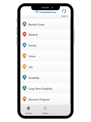 Health and specialty plans mobile screen